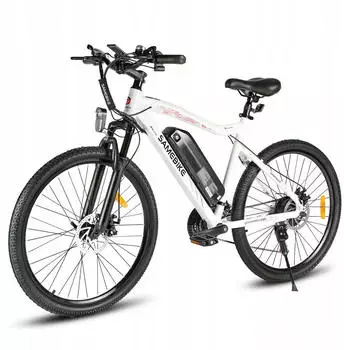 SAMEBIKE Elektro Mountainbike 26 Zoll 36 V 13 Ah weiß
