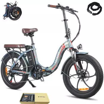 Fafrees Elektro Klapprad 20 Zoll 36 V 18 Ah grün