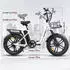 SAMEBIKE Elektro Klapprad 20 Zoll 36 V 13 Ah weiß
