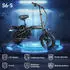 SMART AI Klapprad e Bike 14 Zoll 250W Shimano 10AH Klappräder 25km/h 40 KM