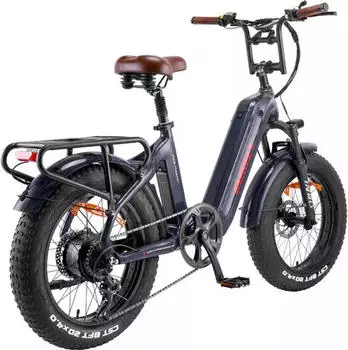 SMART AI E bike 48V/22,5AH/1080Wh Akku Damen Ebike 20 Zoll 60N.m f&uuml;r Erwachsene 150kg Kohlefaser Fatbike