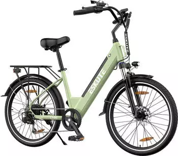 SMART AI ESKUTE C100 PLUS ，26 Zoll E-Cityrad 250W HeckMotor，13AH akku is zu 100km LCD-Display，E-CityBike Für Damen und Herren