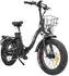 SMART AI E Bike Herren -Ebike mit 48V 15Ah Samsung Batterie E Bike 20 Zoll 7-Gang LCD-Display E Bike 25km/h Reichweite bis zu 150km