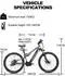 SMART AI 19,2Ah E Mountainbike 48v E-City Bike 27 Gange Citybike City eBike City & E-Hollandräder Blau