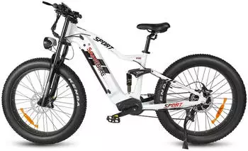 SMART AI Damen für Erwachsene mit 48V 17Ah abnehmbarem Akku 26x4 Zoll E Bike 7-Gang city & e-hollandräder