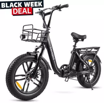 SMART AI 20*4.0Zoll LCD Fat Faltbar E- Bike E-Mountainbike 13Ah Bis 100Km SHIMANO 7 25km/h E Klapprad mit Korb Klappr&auml;der