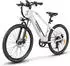 SMART AI 26 Zoll Mountainbike 250W MTB 25km/h 36V 15Ah City Shimano 7S LCD mit App E BIKE City Damen E bike WEISS