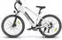 SMART AI 26 Zoll Mountainbike 250W MTB 25km/h 36V 15Ah City Shimano 7S LCD mit App E BIKE City Damen E bike WEISS