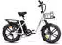 SMART AI E Bike Herren -Ebike mit 48V 13Ah Batterie E Bike 20 * 4.0 Zoll 7-Gang Getriebe mit LCD-Display E Bike 250W Motor weiß