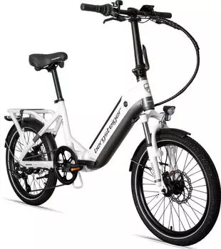 Bergsteiger London Elektro-Klapprad 20 Zoll wei&szlig;