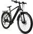 Bergsteiger Cannock Elektro-Mountainbike 27,5 Zoll grau