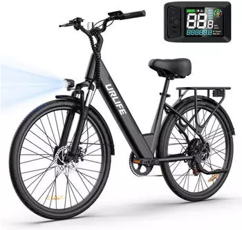 SMART AI f&uuml;r Erwachsene 26" 36V 13Ah f&uuml;r Lange Reichweite bis 80KM 250W 7 Gang E-Mountainbike LCD Anzeige City & E-Hollandr&auml;der