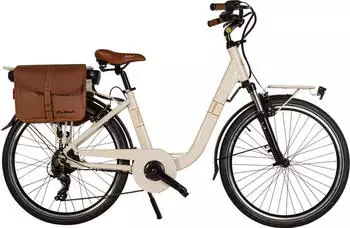 VENICE - I love Italy Monotubo Classic Elektro-Cityrad 26 Zoll beige