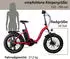 Agon Aurevia Elektro-Klapprad 20 Zoll Fatbike rot