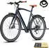 Fafrees E-bike 28 Zoll Herrenfahrrad Pedelec mit 9 Gang, Blau