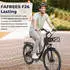 Fafrees Ebike 26 Zoll e Bike Herren 36V 20.3Ah 7S Grau