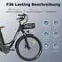 Fafrees Ebike 26 Zoll e Bike Herren 36V 20.3Ah 7S Grau