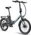Fafrees E-Bike 20 Zoll 36 V 16,75 Ah 603 Wh Citybike Klapprad 7 Gang, Blau