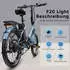 Fafrees E-Bike 20 Zoll 36 V 16,75 Ah 603 Wh Pedelec Klapprad 7 Gang schwarz