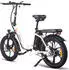Fafrees E-bike klapprad 20 zoll 36 V 16 Ah 576 Wh Pedelec 7 Gang, Weiß