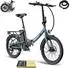 Fafrees E-Bike 20 Zoll 36 V 16,75 Ah 603 Wh Pedelec Klapprad 7 Gang, Blaugrau