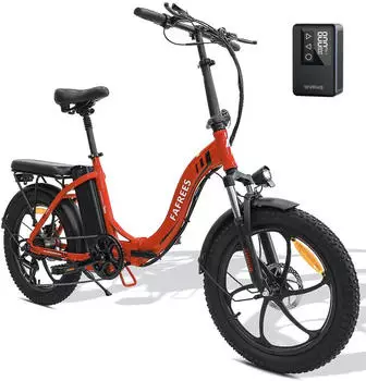 SMART AI 20 Zoll Klapprad mit MINI Elektrische Luftpumpe Mountainbikes f&uuml;r Erwachsene 15E Klappfahrrad Faltrad Farbe:Rot E Bike Klapprad