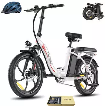 Fafrees 20 Zoll E-Bike 36 V 20 Ah 720 Wh Pedelec 7 Gang, Wei&szlig;