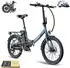 Fafrees E-Bike klapprad 20 Zoll Pedelec 7 Gang, Blau