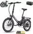 Fafrees 20 Zoll E-Bike 36 V 16,75 Ah 603 Wh Pedelec klapprad 7 Gang, Schwarz