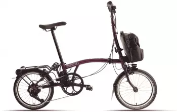 Brompton New C line Electric High 16 Zoll 345Wh Amethyst Lacquer