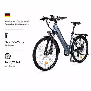 Pixar M208 City E Bike Tiefeinstieg 26 Zoll