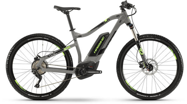 Haibike SDURO HardSeven 4.0 500Wh 10-G Deore Bcxp 2019 grau/schwarz/grün, S