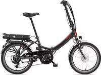 Telefunken E-Bike 20 Zoll Faltrad Pedelec Fahrrad 7 Gang Shimano Kompakt F810 Grau