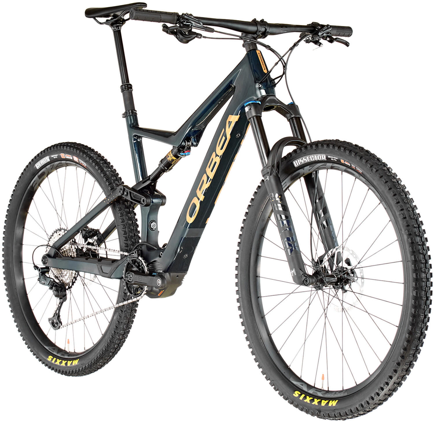 Orbea Rise M20 Fully 29" (2022) coal blue/red gold (gloss) Test Black