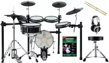XDRUM DD-650 Mesh E-Drum Kit, 14" Snare/Kick, 720 Sounds, Black Sparkle (00062773)