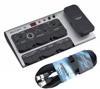 Zoom V6-SP Effektgerät für Gesang mit XLR-Kabel (v6sp-xlr6m)