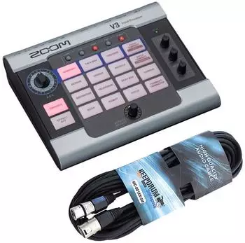 Zoom V3 Vocal-Effektgerät mit XLR-Kabel 6m (v3-xlr)