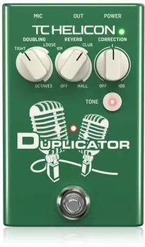 TC-Helicon Duplicator Vocal Effektpedal mit Doubling, Reverb & Tonhöhenkorrektur