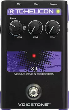 TC-Helicon VoiceTone X1 Megafon & Distortion Effektgerät (VoiceTone X1)