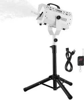 VEVOR Schneemaschine 1200W h&ouml;henverstellbarer St&auml;nder, kabellose Fernbedienung (LM-O-1200)