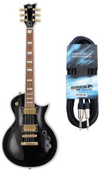 LTD EC-256 BLK E-Gitarre Schwarz mit Kabel