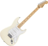 Fender Standard Stratocaster Electric Guitar, Olympic White (E-Gitarre)...