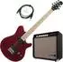 Rocktile Pro MM150-TR E-Gitarren-Verstärker-Set, Ahorn-Griffbrett, 30W, Transparent Red (00065993)