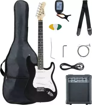 McGrey Rockit ST E-Gitarren Komplett-Set, schwarz (Rockit-Set-BK)