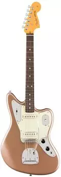 Fender American Professional Classic Jaguar Faded Firemist Gold, Rosewood Griffbrett (0114990384)