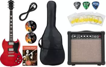 Rocktile Pro S-Red E-Gitarre Heritage Cherry Starter Set (00034919)