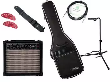 Rocktile E-Gitarren Add On Komplettset Medium, 15W Amp, Tasche, Gurt (00033625)