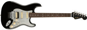 Fender American Ultra Luxe Stratocaster Floyd Rose HSS MBK Mystic Black