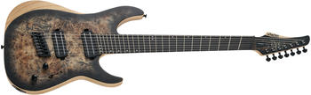 Schecter Reaper-7 Multiscale SCB Satin Charcoal Burst
