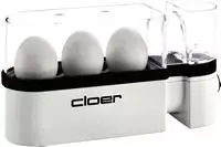 Cloer 6021, Cloer Eierkocher 6021 | 3 Eier | 300W | antihaft | Signalton | Messbecher